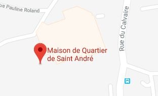 Localisation de la maison de quartier de St André d'Ornay